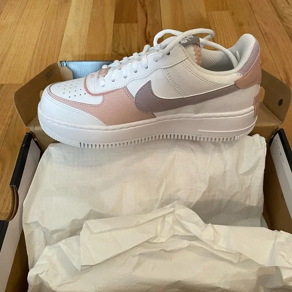 NWT/NWB Nike Air Force 1 Low Shadow Amethyst Ash - Picture 4 of 7